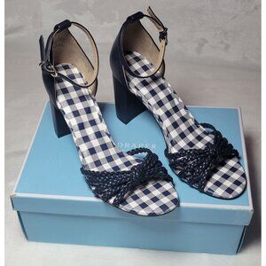 Draper James Elisa Womens Dress Sandals Navy Color New With Box Size 9.5